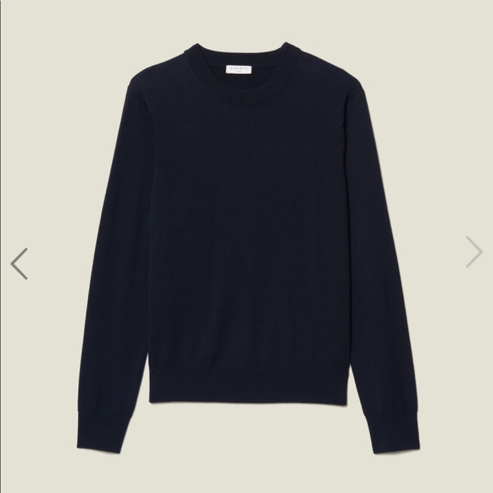 Sandro navy blue wool sweater
